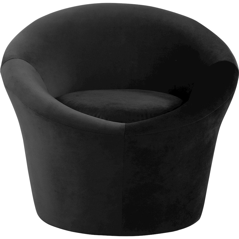 Tristan Black Velvet Accent Chair