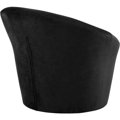 Tristan Black Velvet Accent Chair