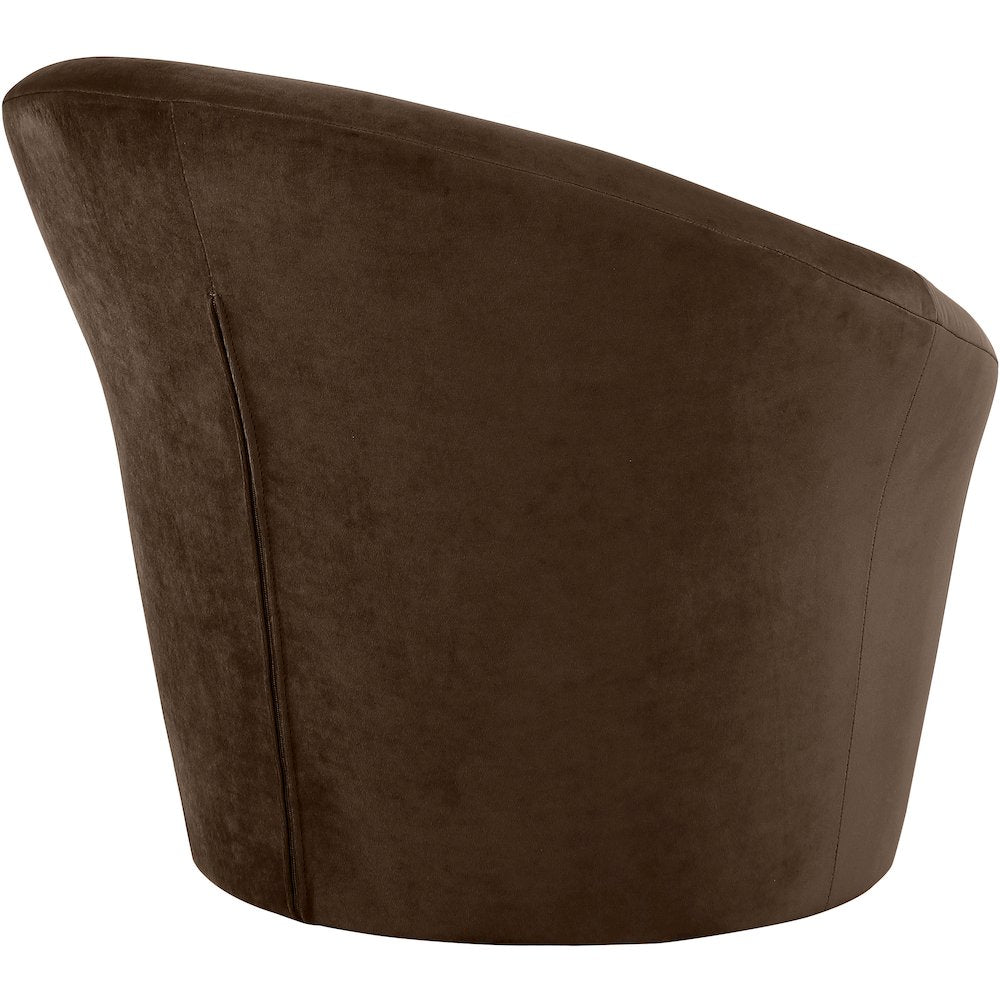 Tristan Brown Velvet Accent Chair
