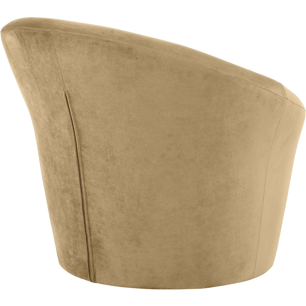 Tristan Camel Velvet Accent Chair