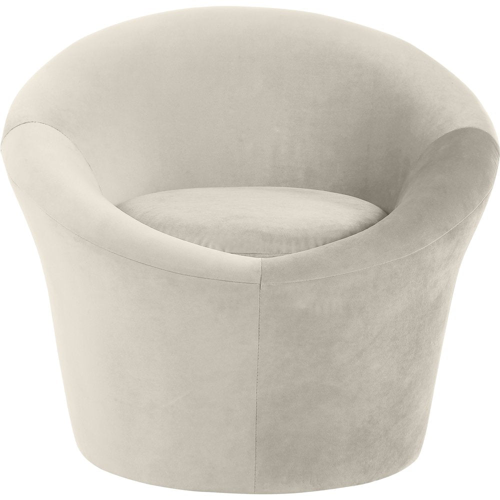 Tristan Cream Velvet Accent Chair