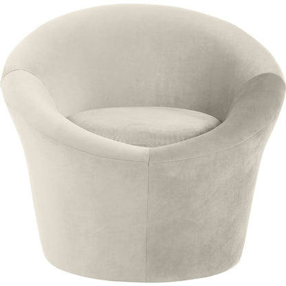 Tristan Cream Velvet Accent Chair