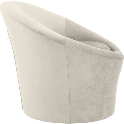 Tristan Cream Velvet Accent Chair