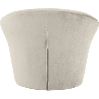 Tristan Cream Velvet Accent Chair