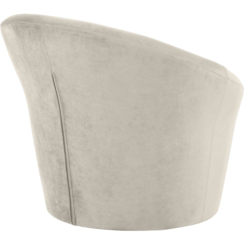 Tristan Cream Velvet Accent Chair