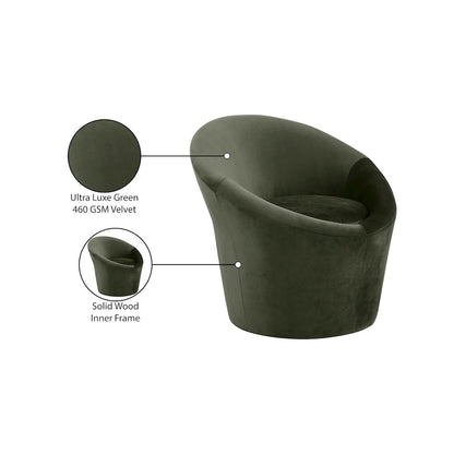 Tristan Green Velvet Accent Chair