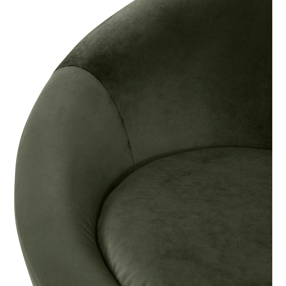 Tristan Green Velvet Accent Chair