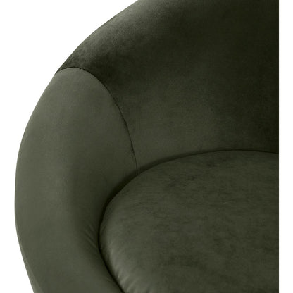 Tristan Green Velvet Accent Chair