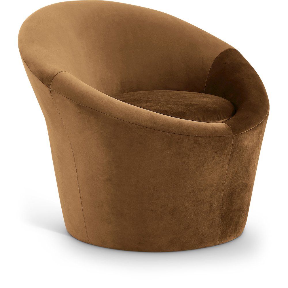 Tristan Saddle Velvet Accent Chair