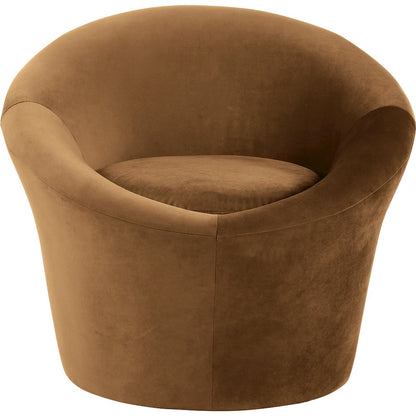 Tristan Saddle Velvet Accent Chair