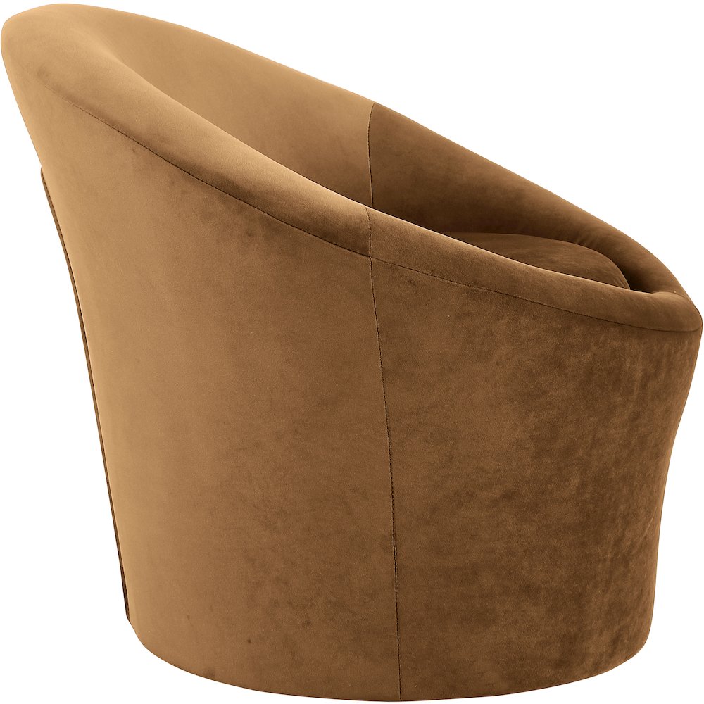Tristan Saddle Velvet Accent Chair