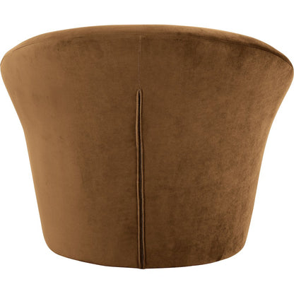 Tristan Saddle Velvet Accent Chair