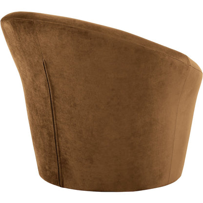 Tristan Saddle Velvet Accent Chair