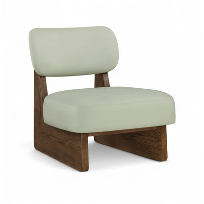 Vetra Mint Vegan Leather Upholstered Accent Chair