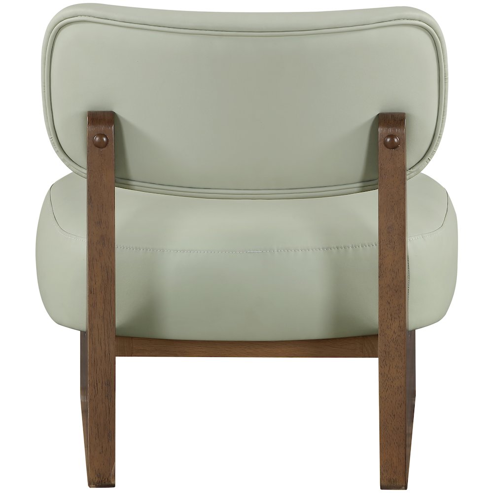 Vetra Mint Vegan Leather Upholstered Accent Chair