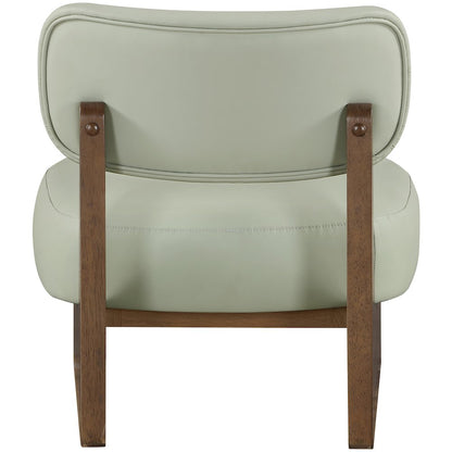 Vetra Mint Vegan Leather Upholstered Accent Chair