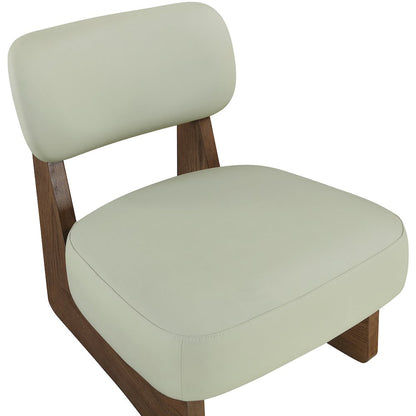Vetra Mint Vegan Leather Upholstered Accent Chair