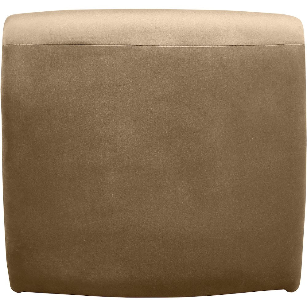Nouveau Beige Velvet Accent Chair