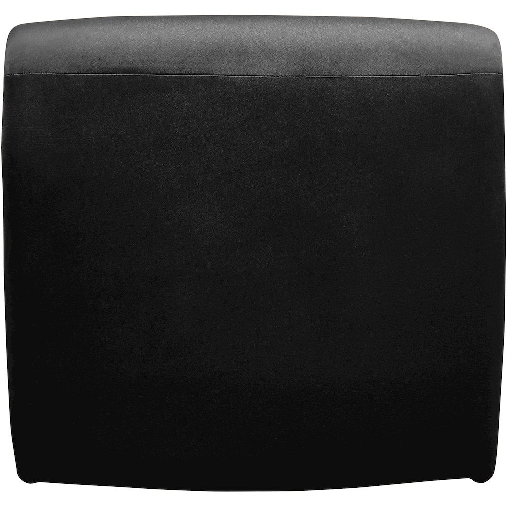 Nouveau Black Velvet Accent Chair