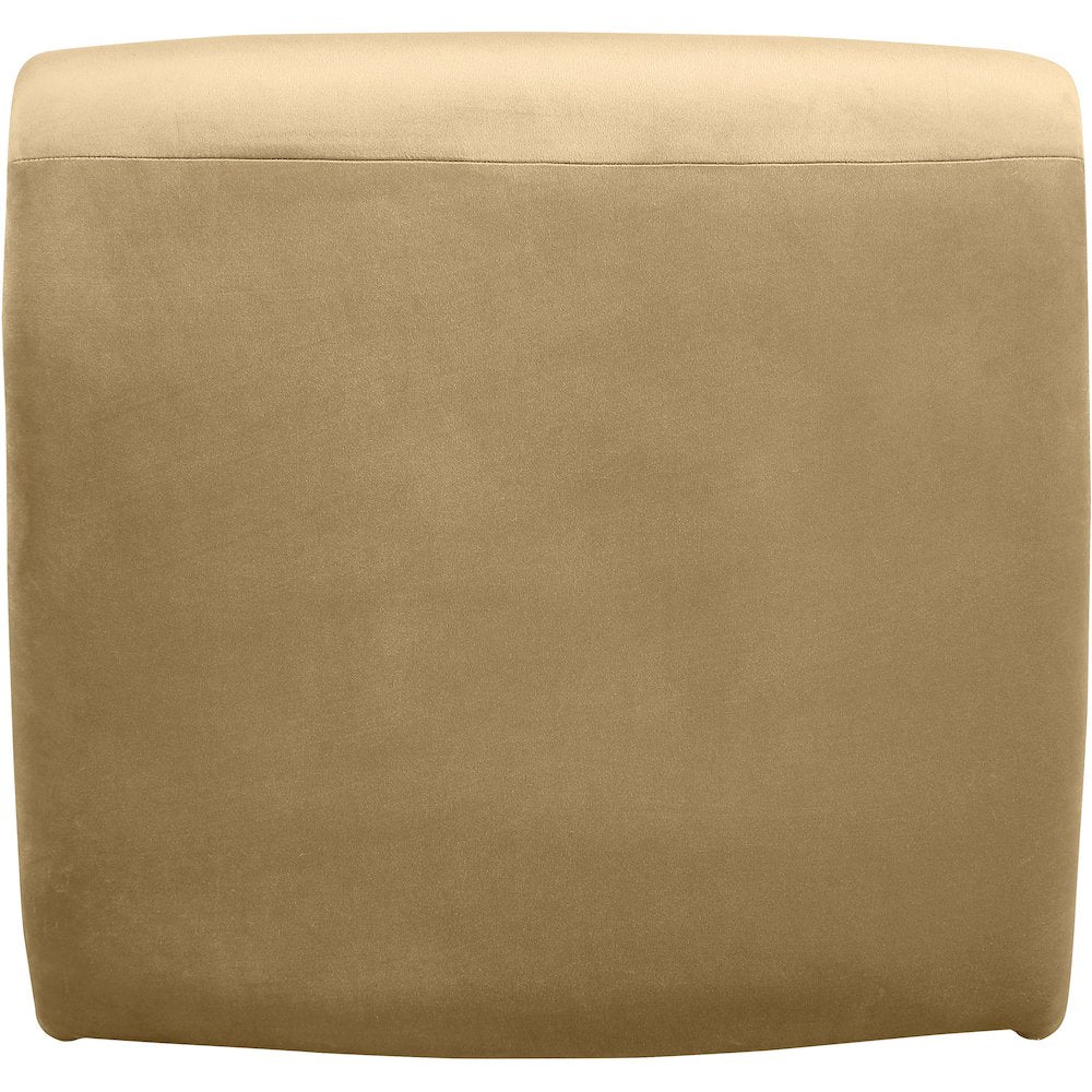 Nouveau Camel Velvet Accent Chair