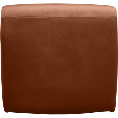 Nouveau Cognac Velvet Accent Chair
