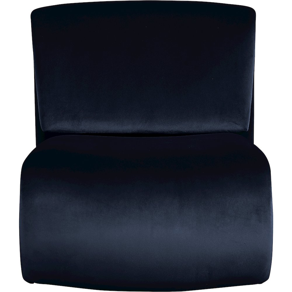Nouveau Navy Velvet Accent Chair