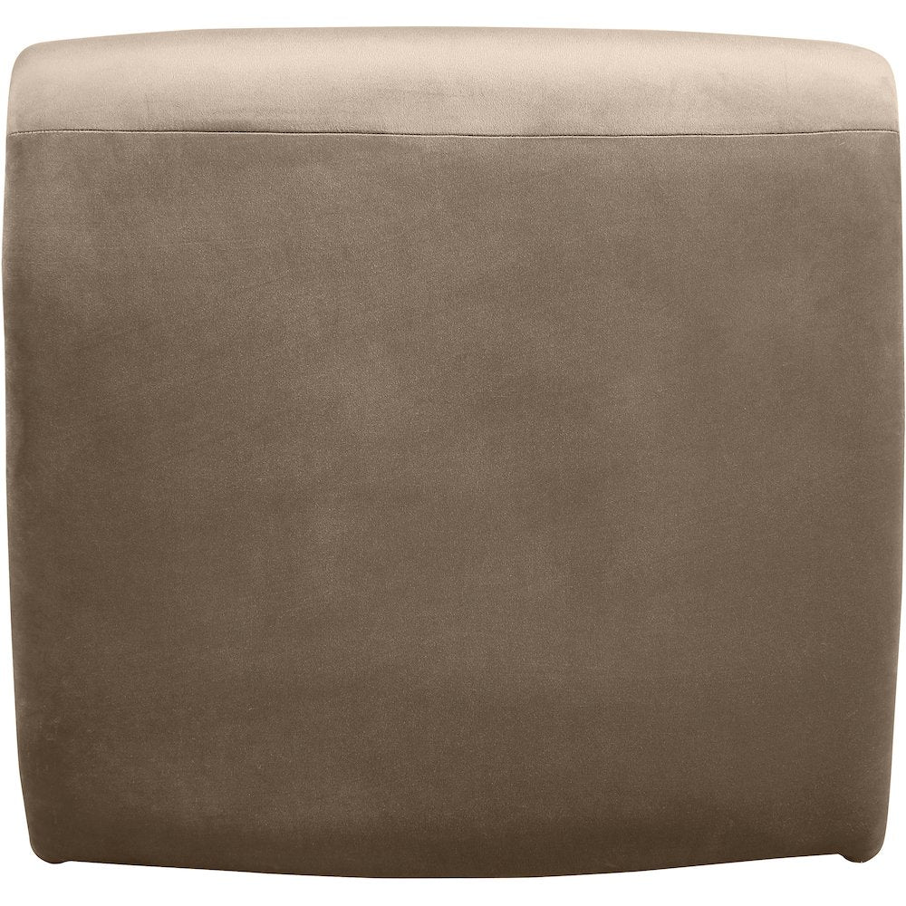 Nouveau Taupe Velvet Accent Chair