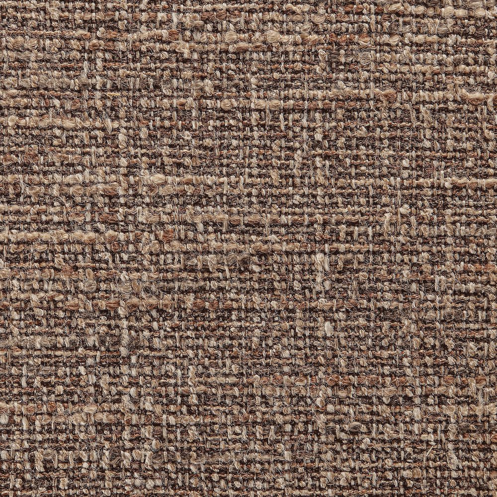 Calder Brown Linen Textured Fabric Upholstered Accent Chair
