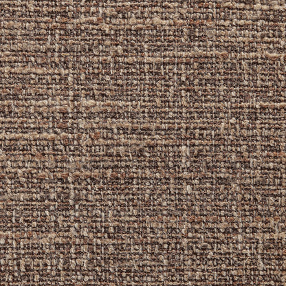 Calder Brown Linen Textured Fabric Upholstered Accent Chair