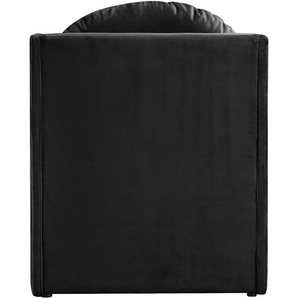 Sigma Black Velvet Accent Chair