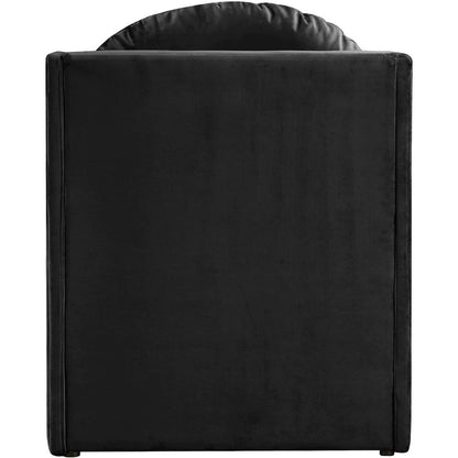 Sigma Black Velvet Accent Chair