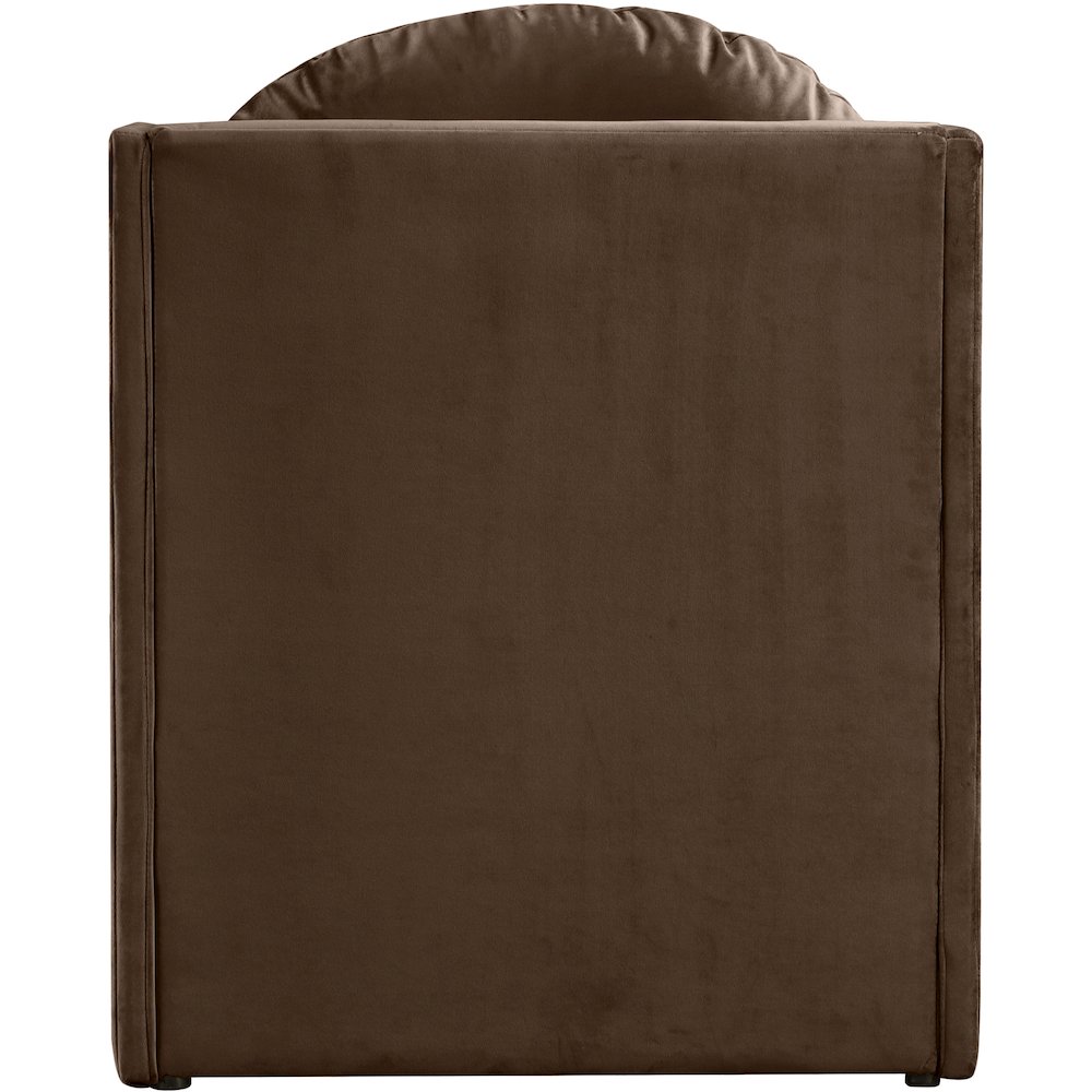 Sigma Brown Velvet Accent Chair