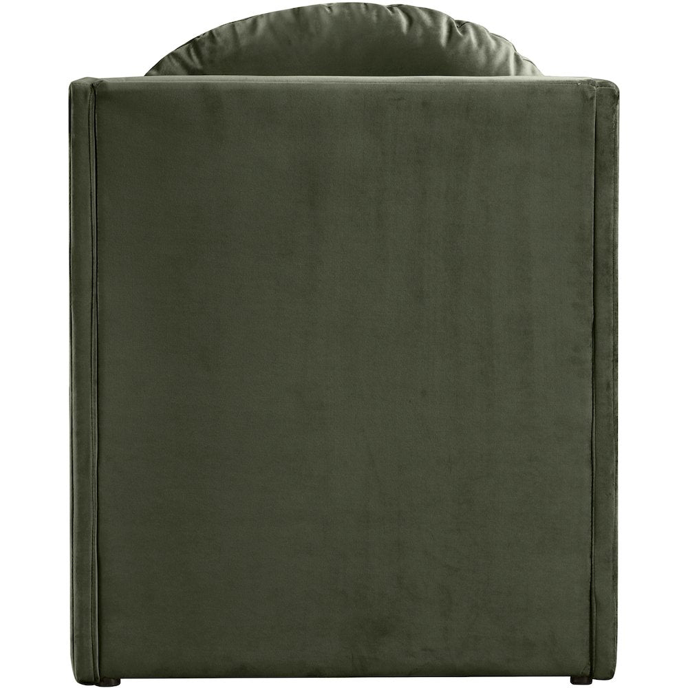 Sigma Green Velvet Accent Chair