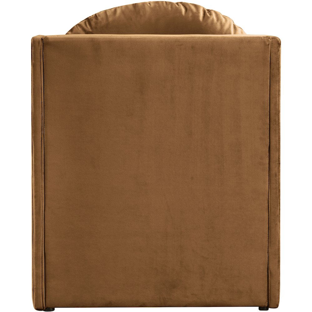 Sigma Saddle Velvet Accent Chair