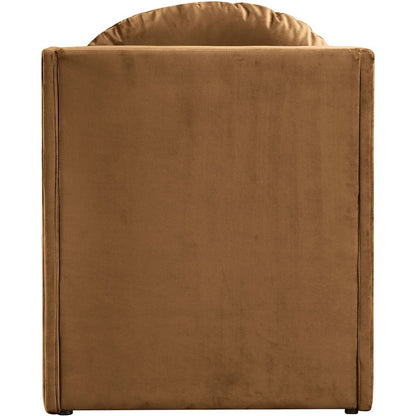 Sigma Saddle Velvet Accent Chair