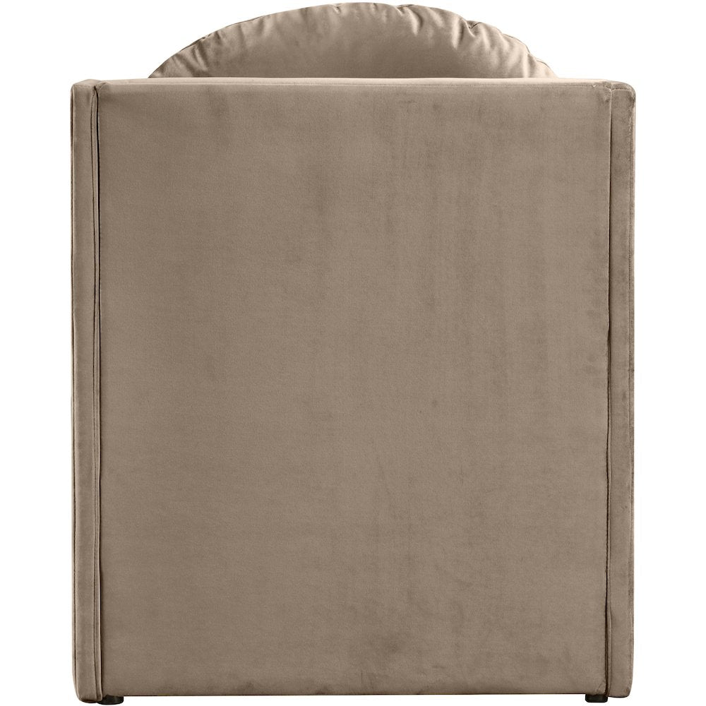 Sigma Taupe Velvet Accent Chair