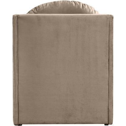 Sigma Taupe Velvet Accent Chair