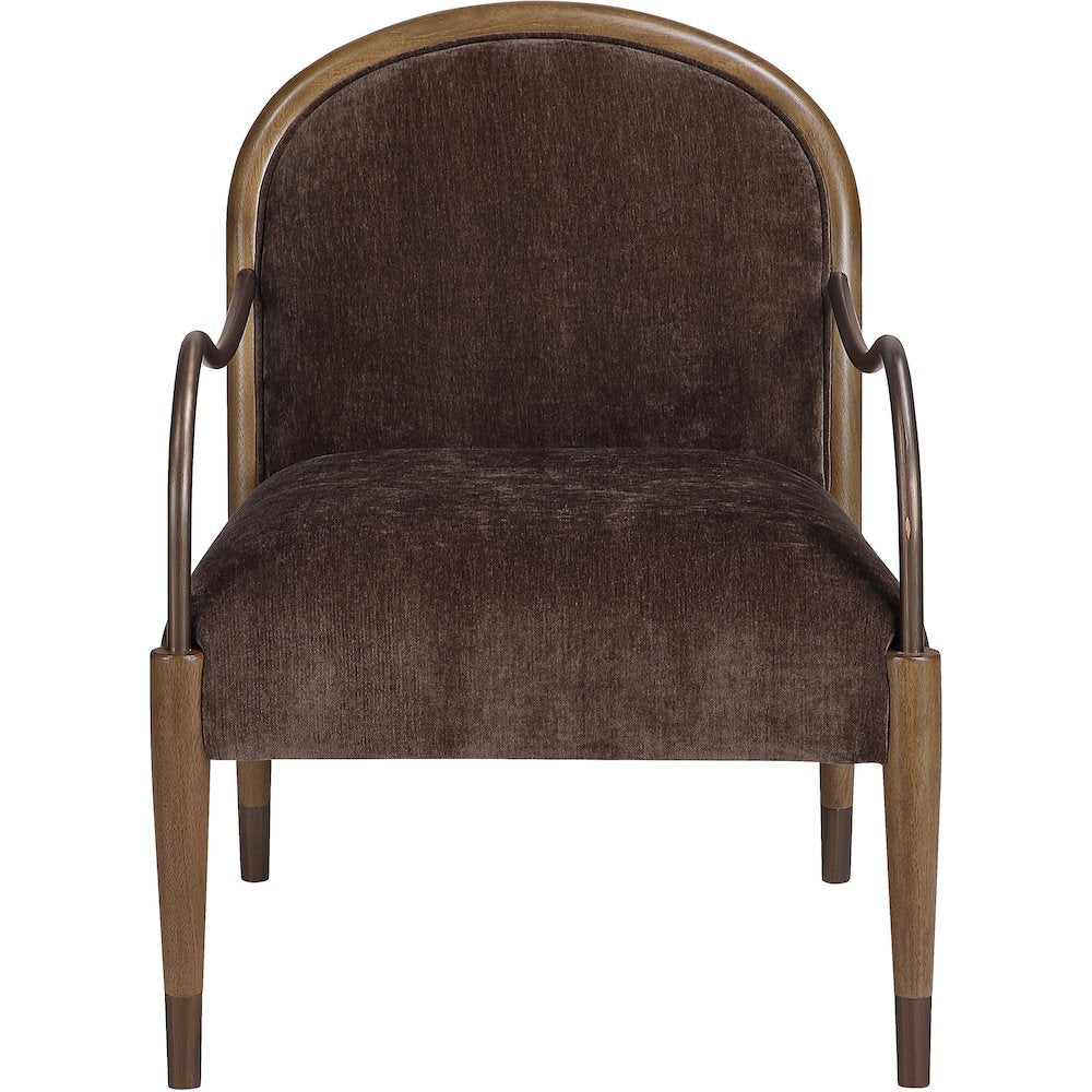 Cambria Brown Performance Fabric Upholstered Accent Chair