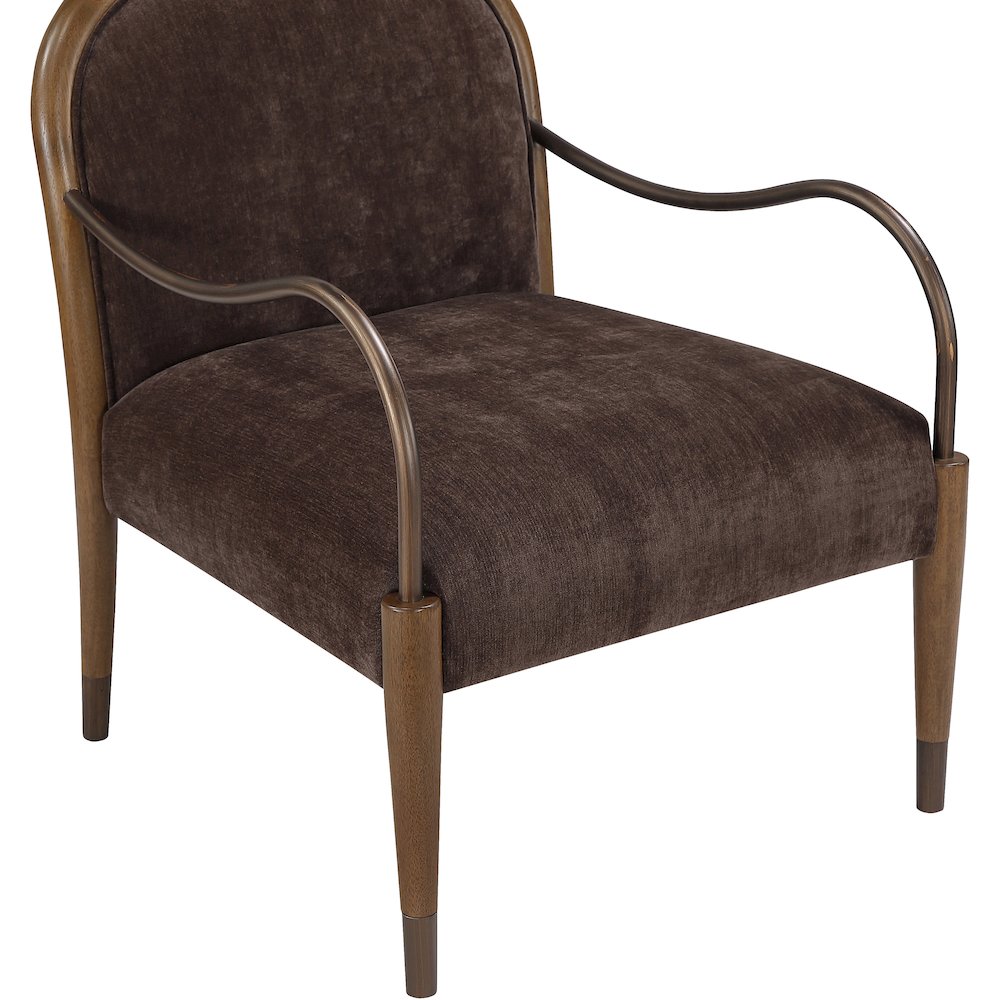 Cambria Brown Performance Fabric Upholstered Accent Chair