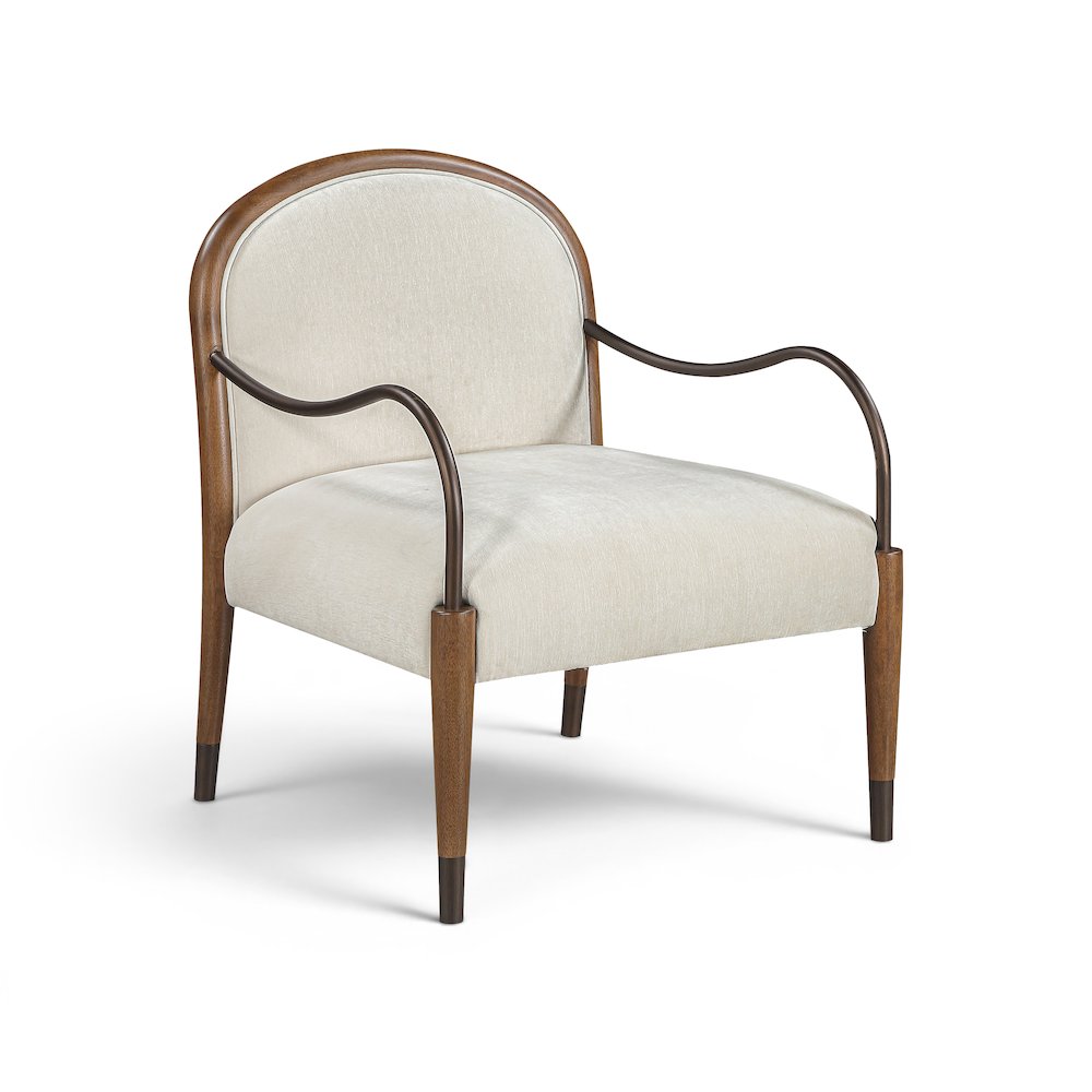 Cambria Cream Performance Fabric Upholstered Accent Chair