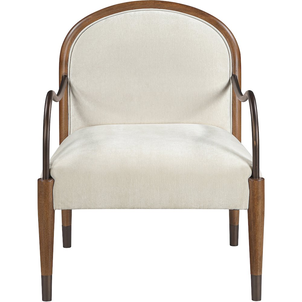 Cambria Cream Performance Fabric Upholstered Accent Chair