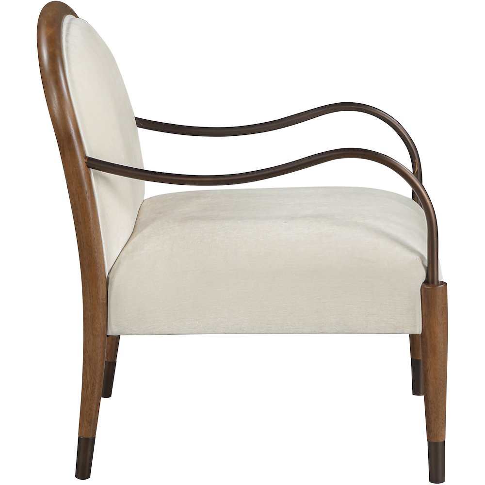 Cambria Cream Performance Fabric Upholstered Accent Chair