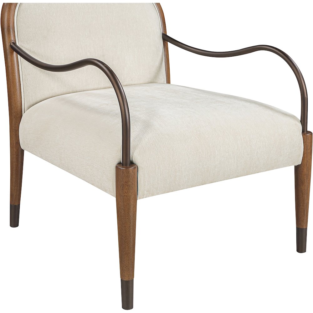 Cambria Cream Performance Fabric Upholstered Accent Chair