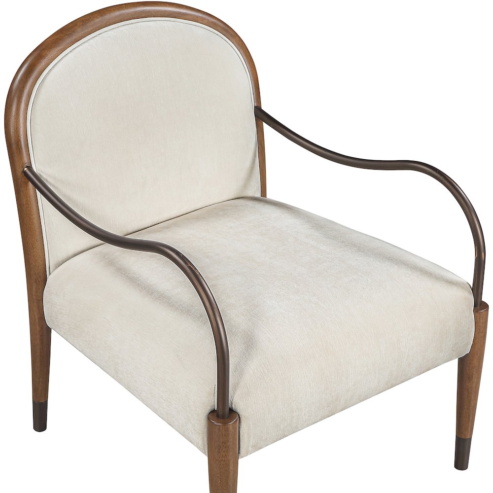 Cambria Cream Performance Fabric Upholstered Accent Chair