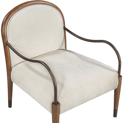 Cambria Cream Performance Fabric Upholstered Accent Chair