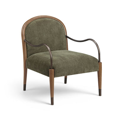Cambria Green Performance Fabric Upholstered Accent Chair