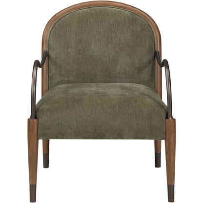 Cambria Green Performance Fabric Upholstered Accent Chair
