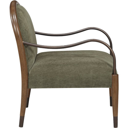 Cambria Green Performance Fabric Upholstered Accent Chair