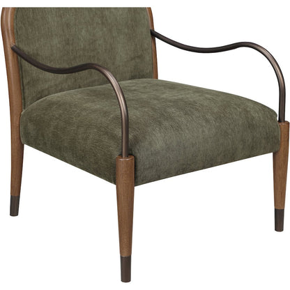 Cambria Green Performance Fabric Upholstered Accent Chair