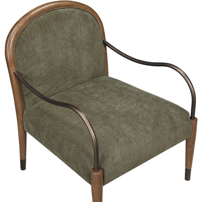 Cambria Green Performance Fabric Upholstered Accent Chair